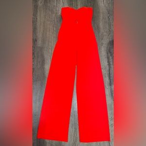 Women’s red jumpsuit